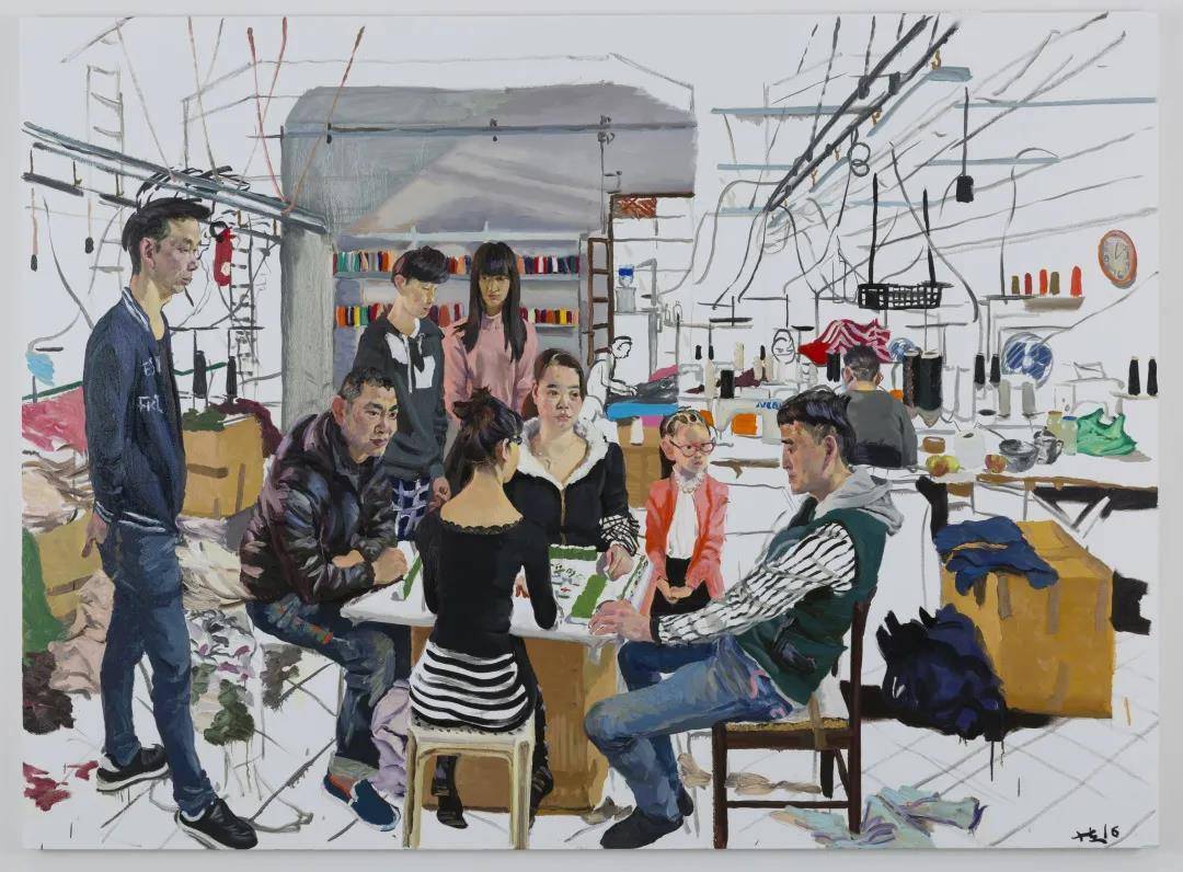 曾创中国当代艺术品拍卖纪录,刘小东在上海晒出最新"朋友圈"