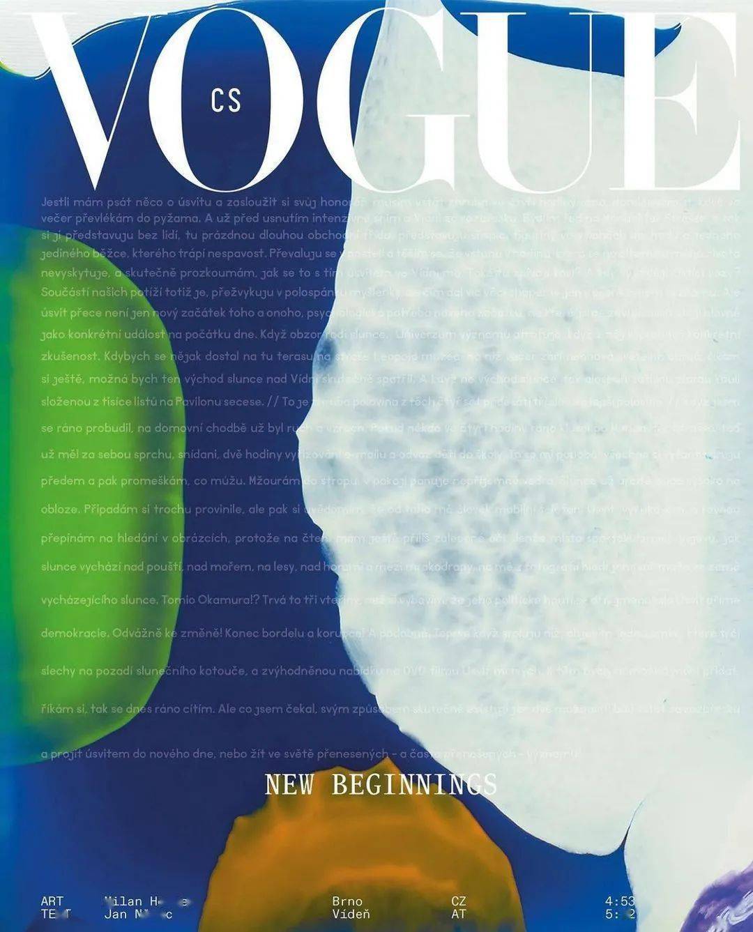 捷克斯洛伐克版《vogue》发布金九封面!_杂志