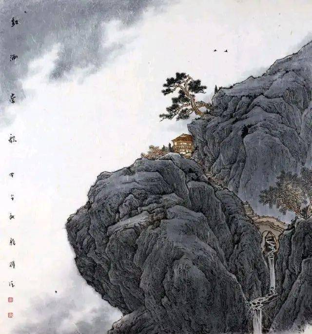 刘龙耀青绿山水图片