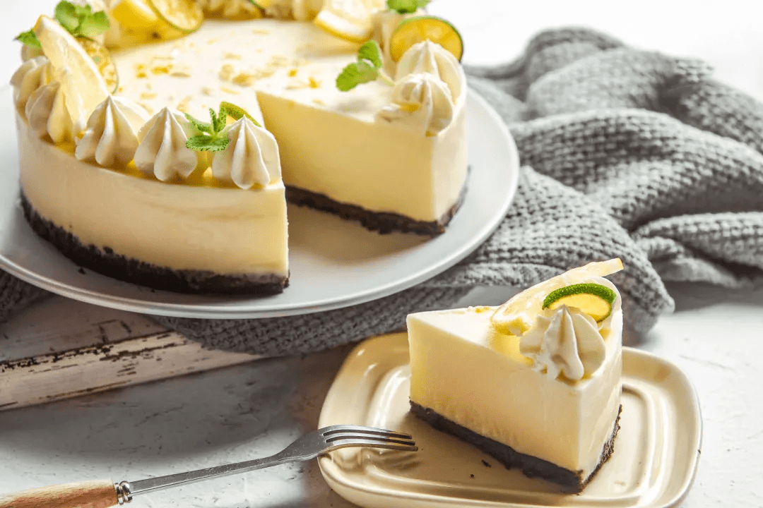 柠檬酸奶芝士蛋糕夏季清新柠檬香酸酸甜甜赶走烦躁