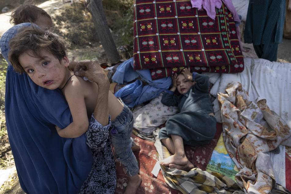 阿富汗难民照片图片