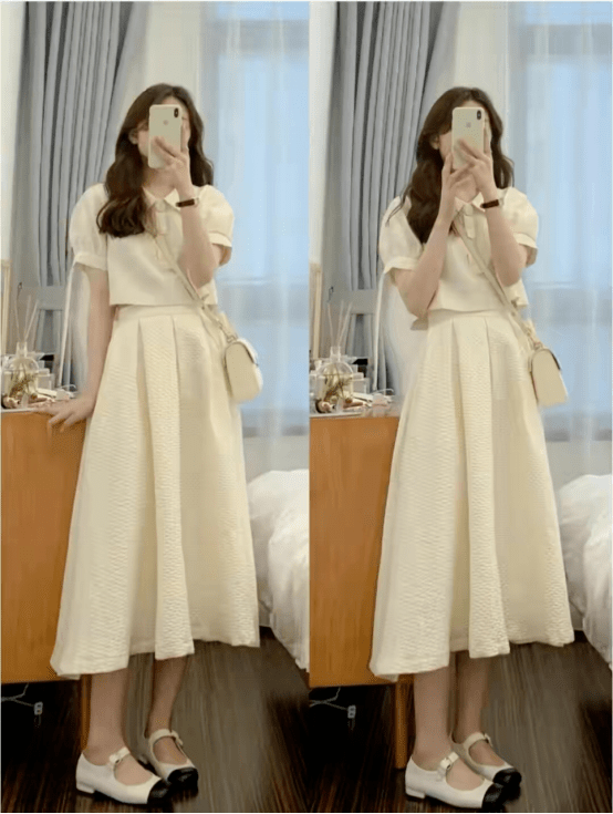 今年的泡泡袖裙子很火如何穿得时髦显瘦选对款式很重要