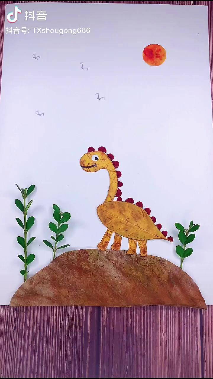 成长力计划 知识创作人 我的生活日记 树叶贴画 热门手工diy-频道