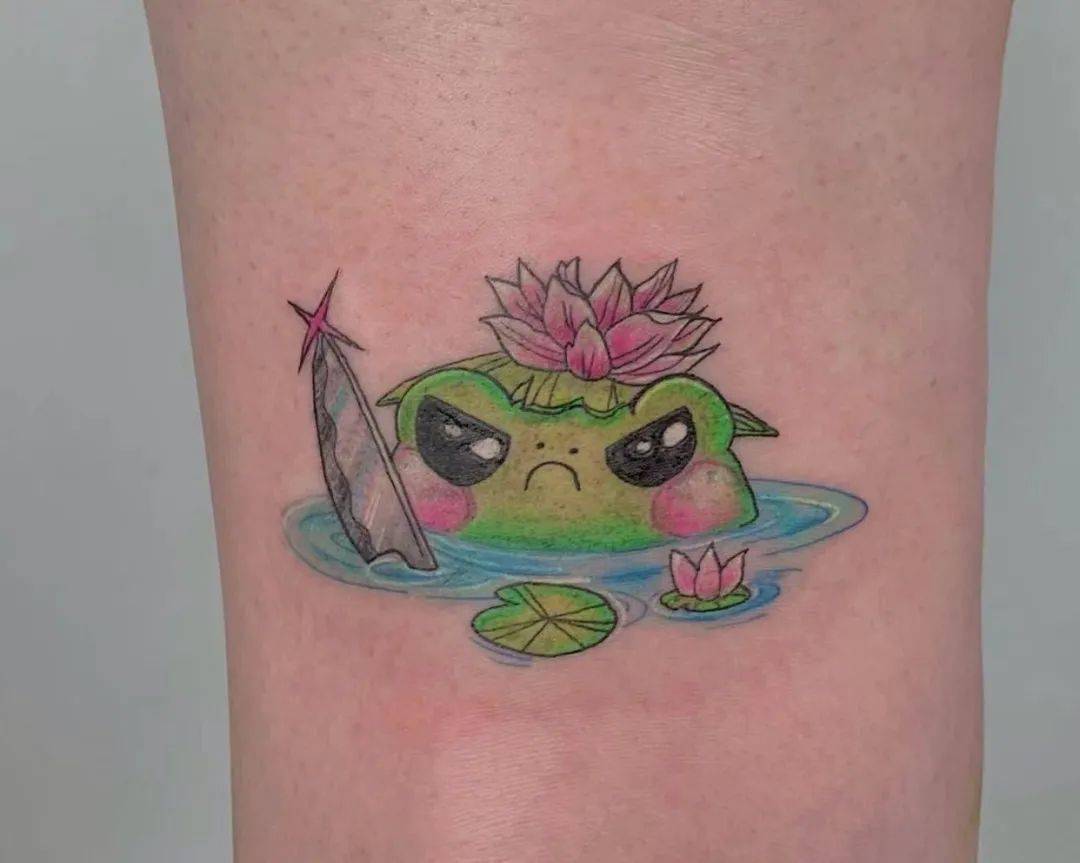 呱呱呱的青蛙纹身