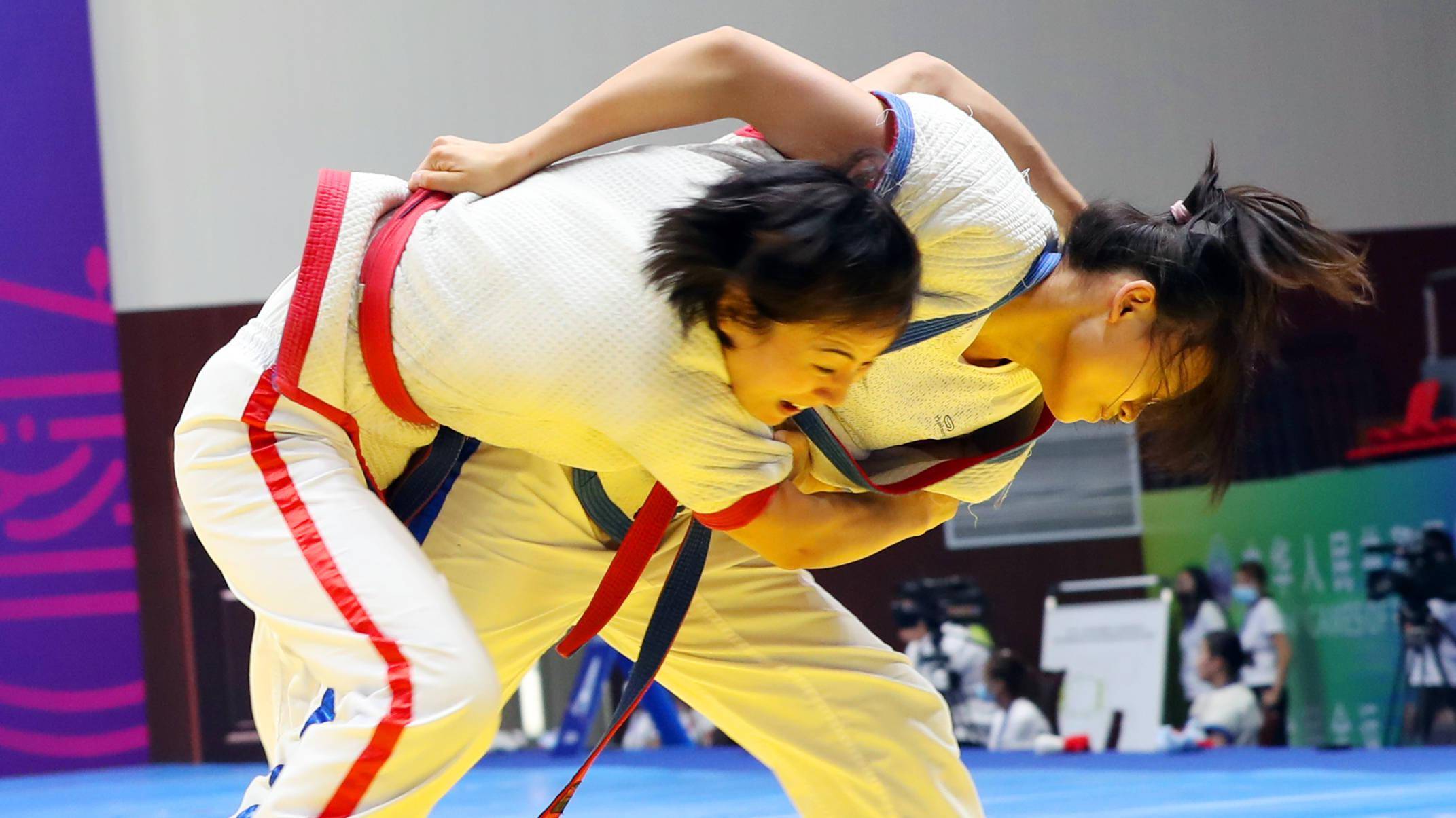 十四运会群众比赛中国式摔跤项目测试赛在合阳县举行组图