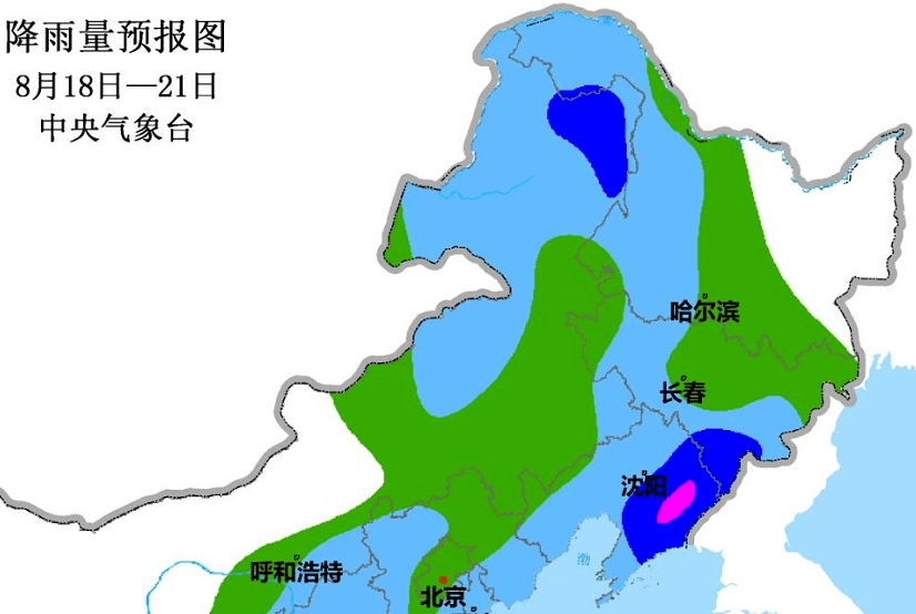 東北部和黑龍江西部需注意防範降雨對嫩江流域防汛工作的不利影響