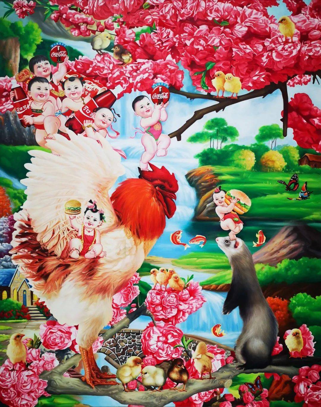 羅氏兄弟,歡迎 no.1,布面油畫,210x166cm,2011-2013 welcome no.