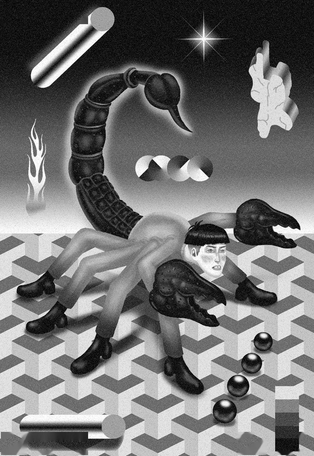 铁屑|这个小哥画风，好诡异的魔幻！