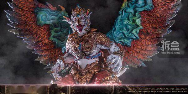 时仙工作室鹰神伽楼罗原创gk雕像