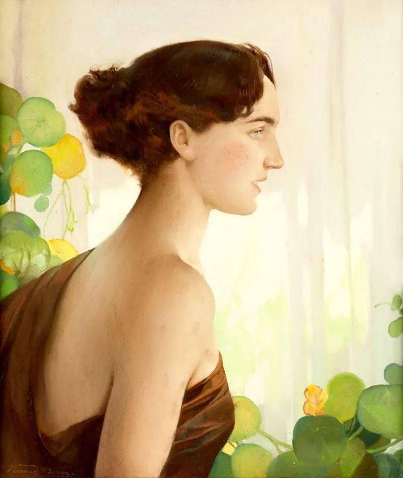 比利时画家菲尔曼巴斯的粉彩艺术作品赏析