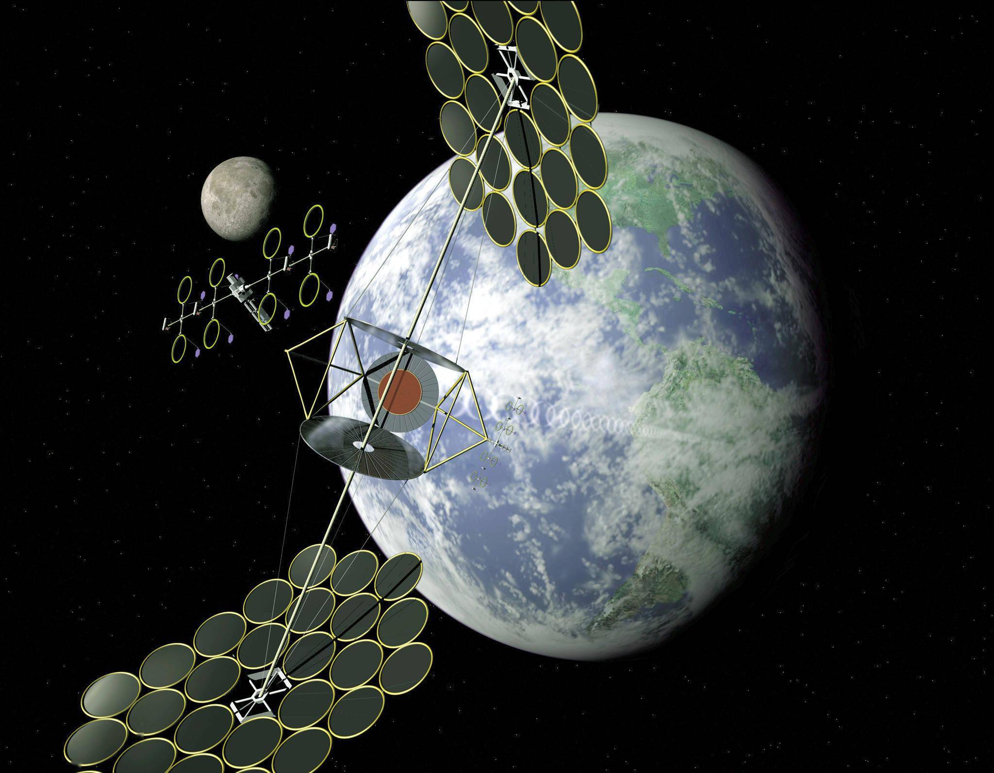 初级戴森球我国要建太空发电站千米级尺寸吸收太阳能传回地球