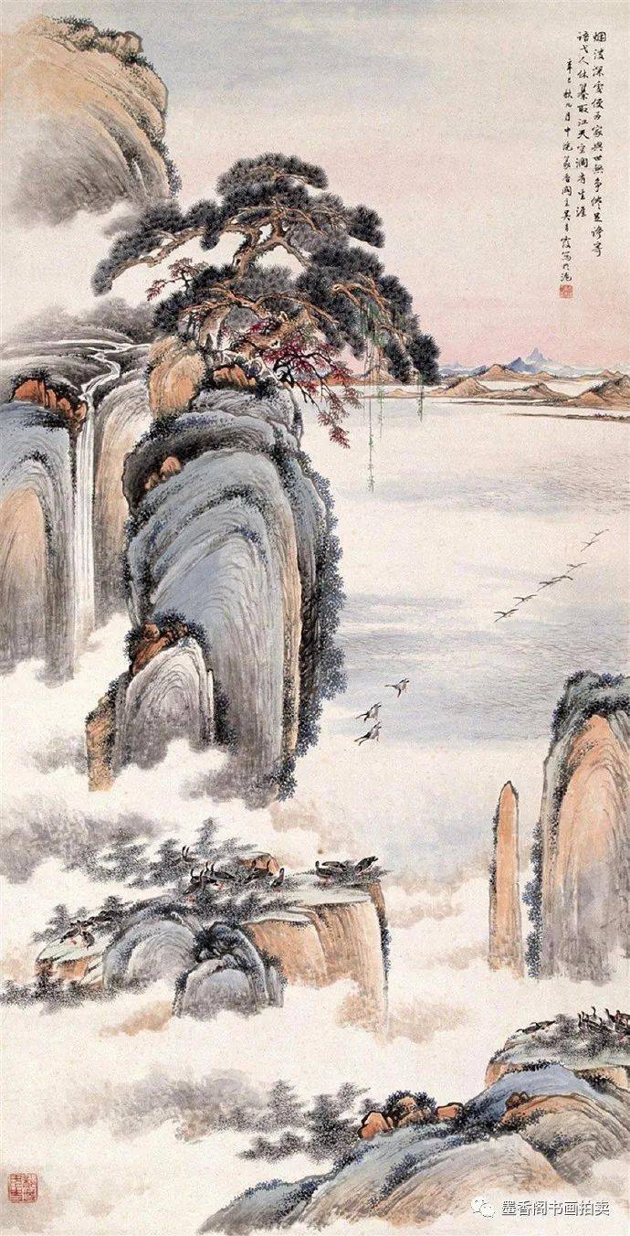 吴青霞山水作品真是美不胜收