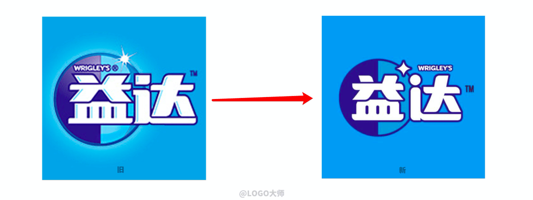 益达换新logo了