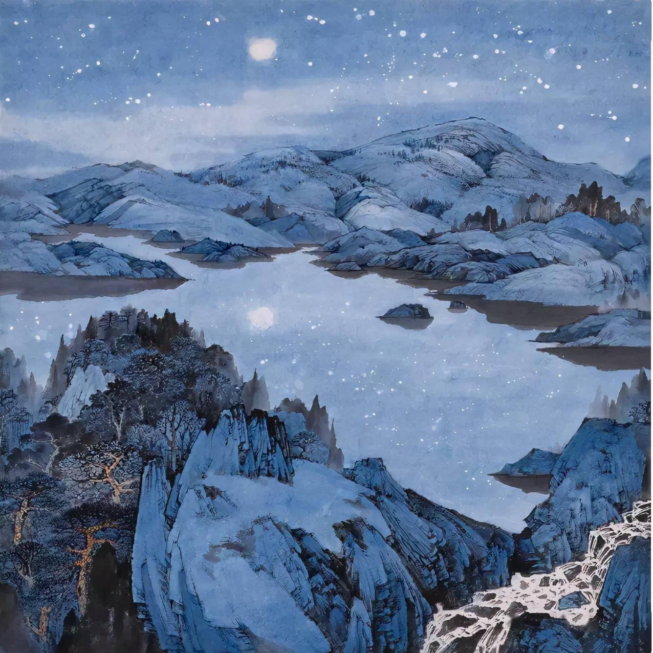 尽现温蕴俊秀之美常潇山水画