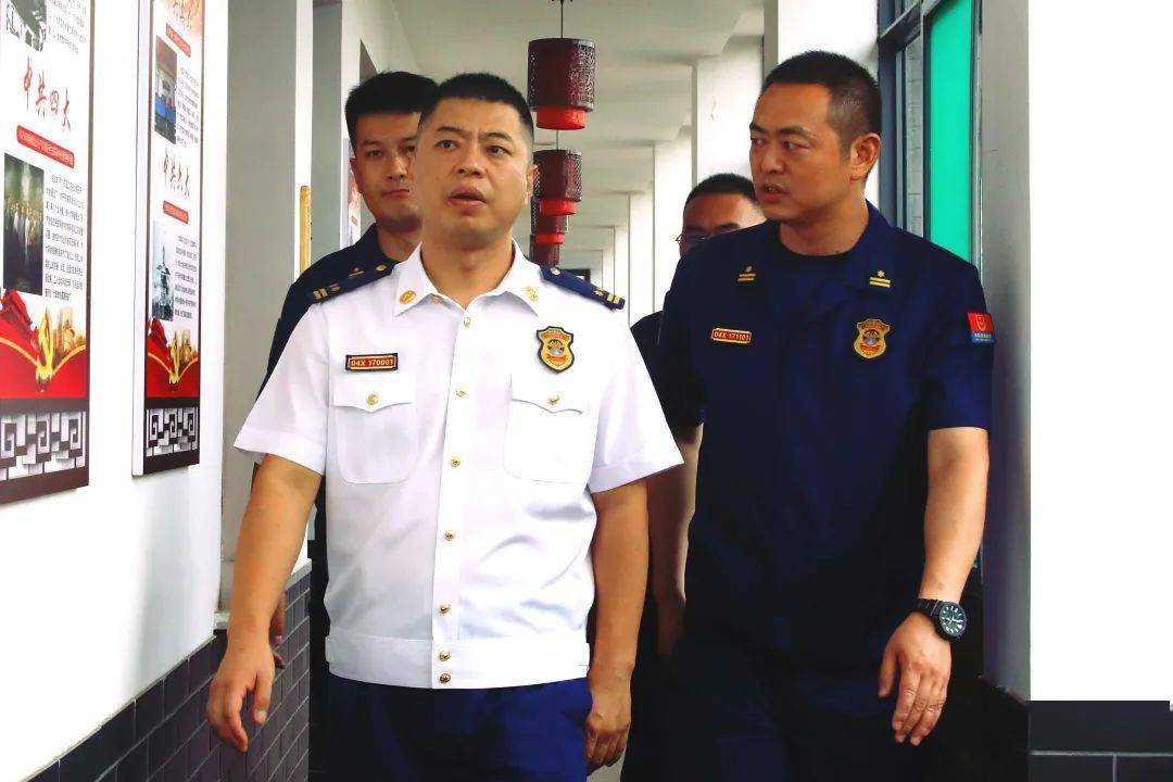 高磊支队长调研指导介休平遥消防站建设工作