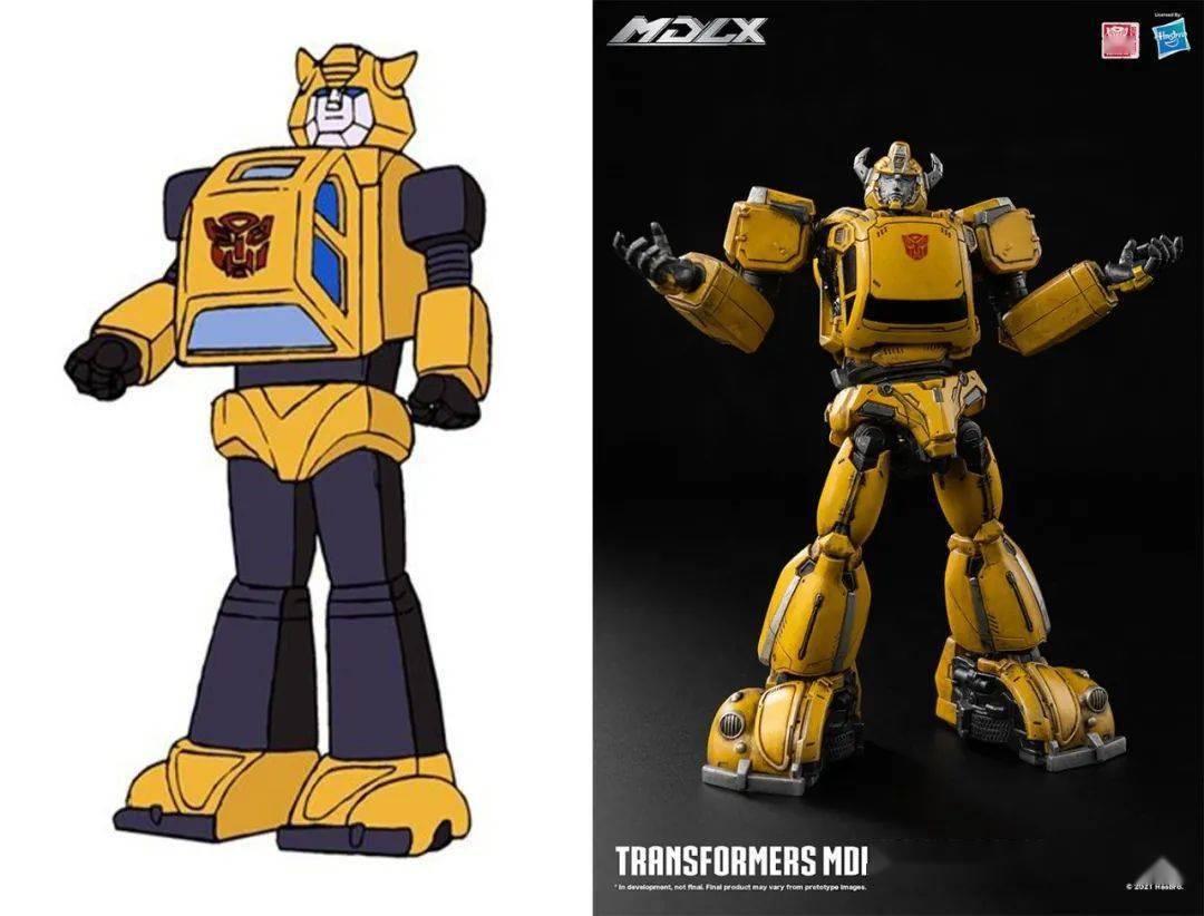 g1造型魔改三零更小比例的合金大黄蜂来了