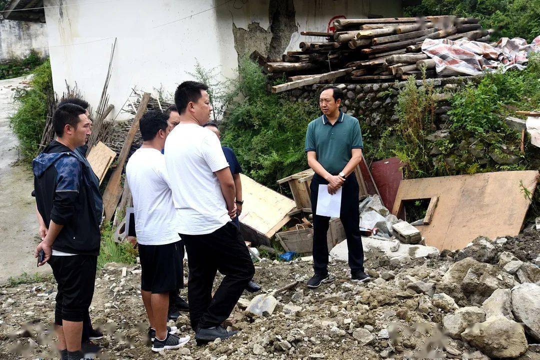 县政府副县长金波及县乡村振兴局,县规建局等单位负责人一同督导.