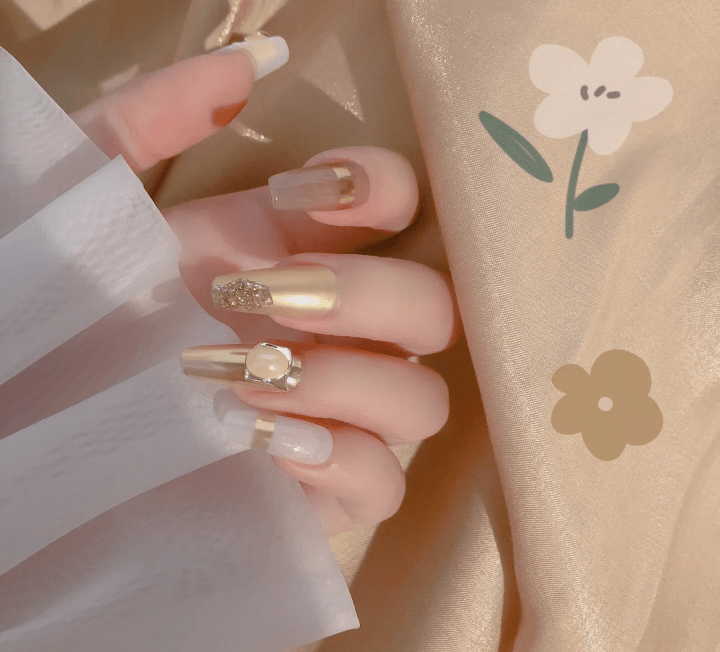 轻奢日式美甲精致仙女必做的款式