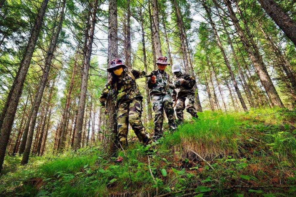 在肯尼亚内罗毕联合国环境规划署总部,老,中,青三位塞罕坝人陈彦娴