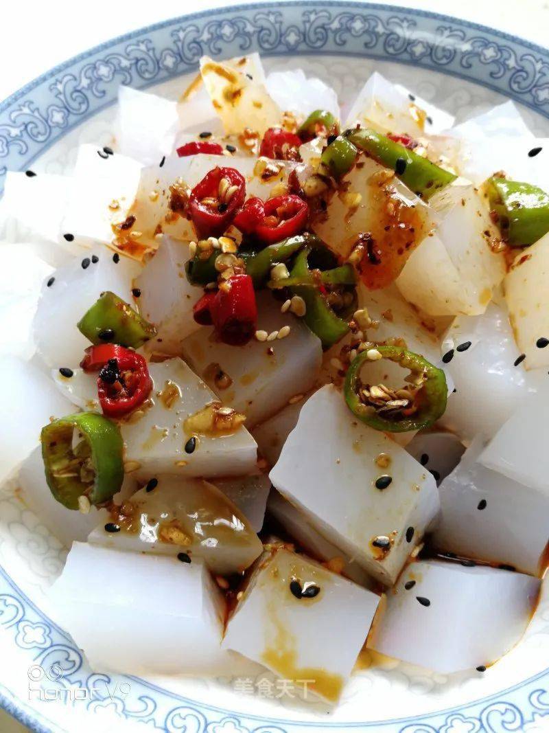 每天一道团圆菜自制豌豆凉粉健康无添加q弹滑爽酸辣开胃