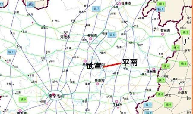 广西平武高速规划图图片