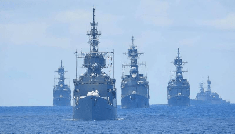 四艦同框,臺灣省媒體