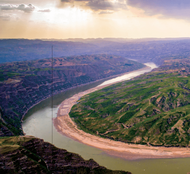黄河之魂在山西石楼黄河第一湾