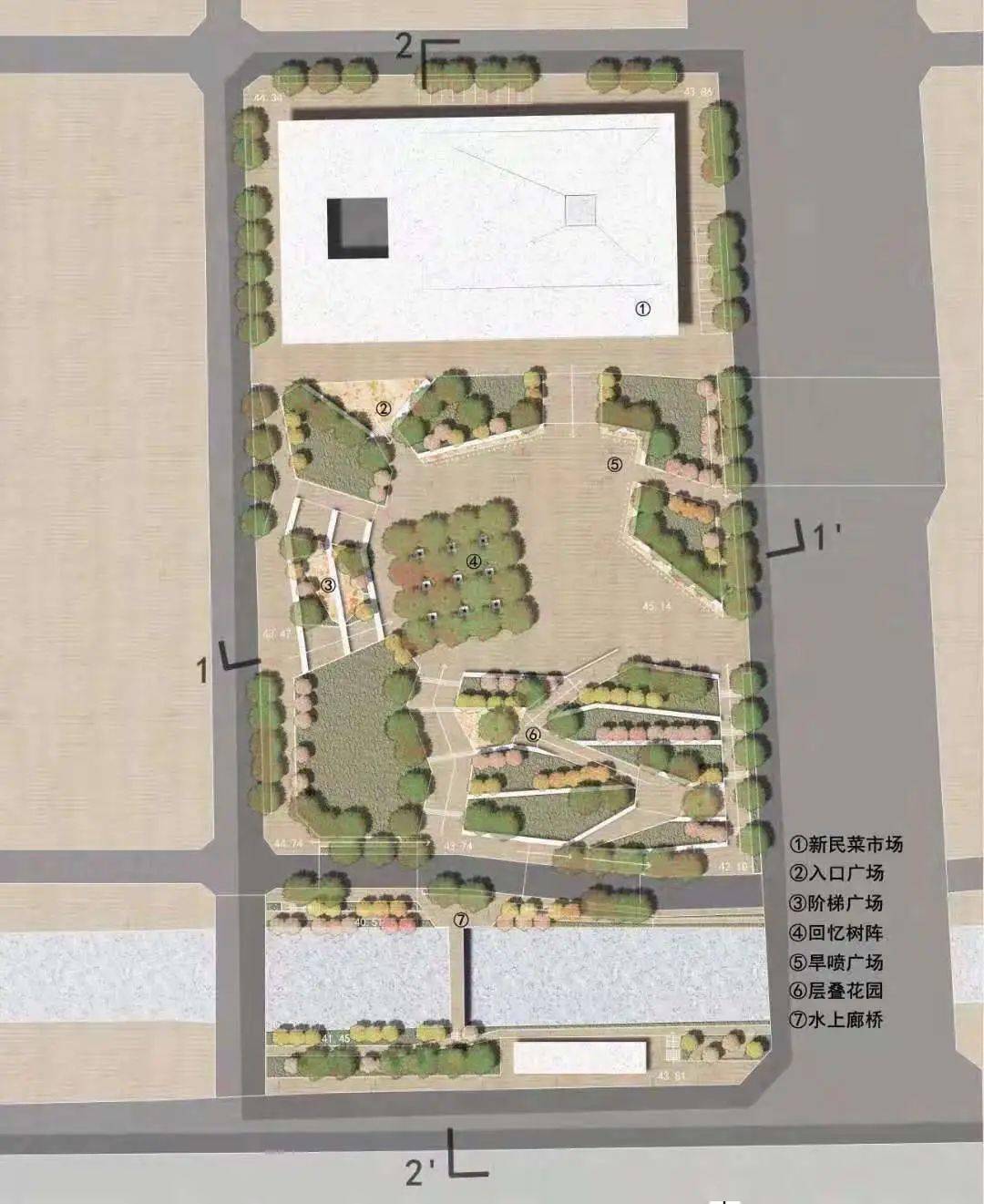 北京林业大学2019级梁希班课程作品展丨鼓楼外大街城市广场设计 菜