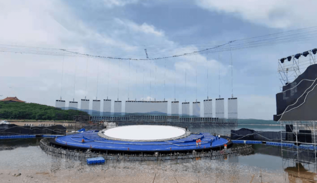 镜泊湖|依水而建，湖中舞台效果曝光！第四届黑龙江省旅发大会，我们9月1日见！