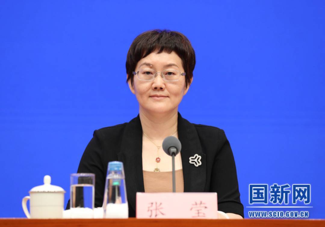 人力资源社会保障部就业促进司司长张莹.图片来源:国新办