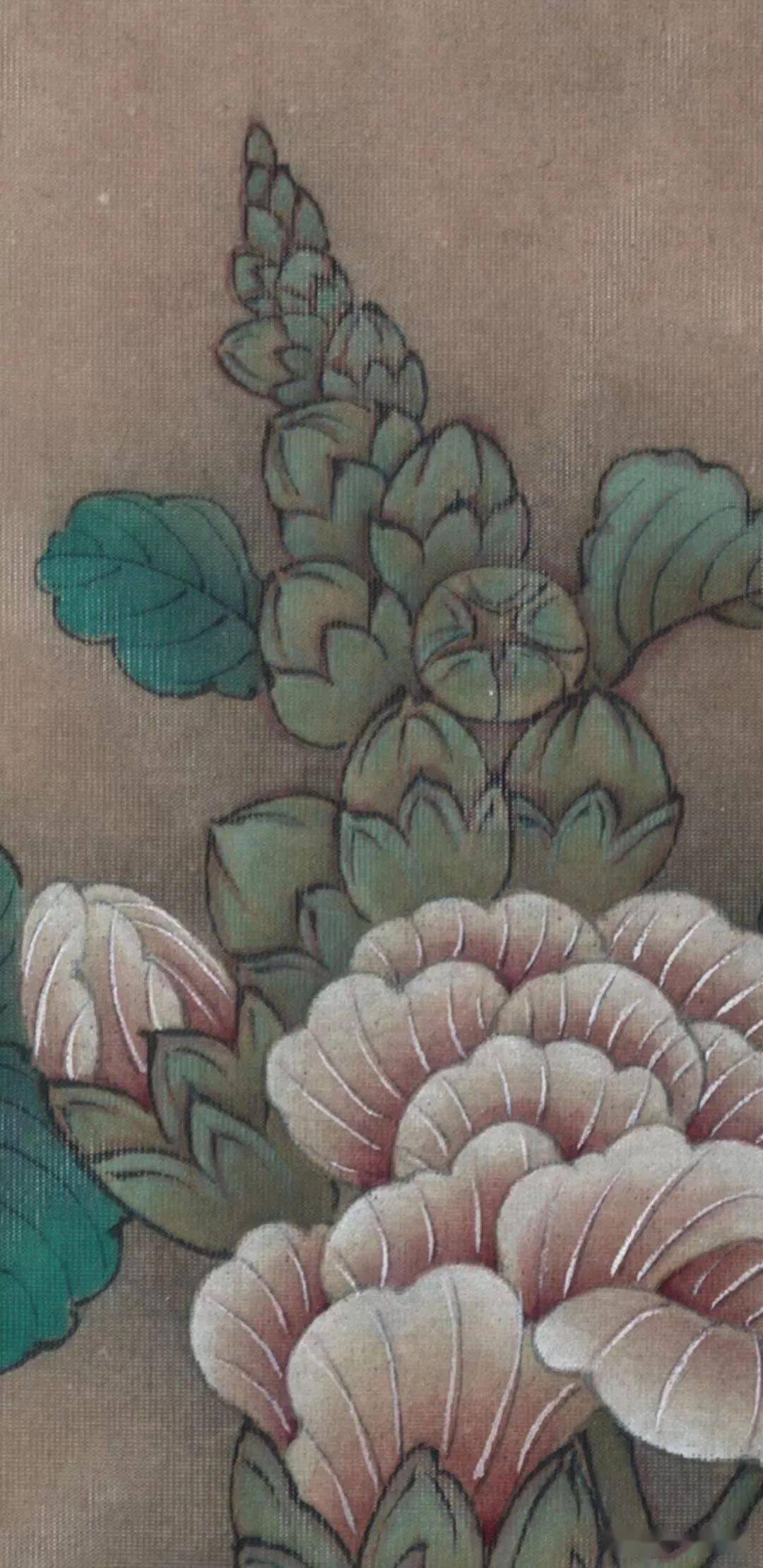 临宋蜀葵图工笔绘制解析