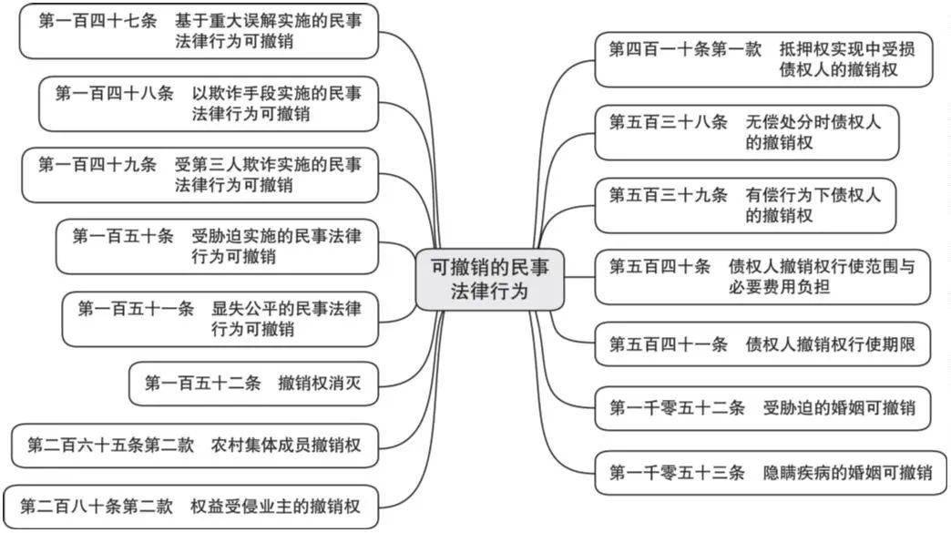 264张法条思维导图读懂民法典 原则