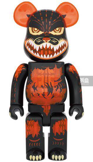 原文|BE@RBRICK 哥斯拉 潮玩摆件积木熊正版