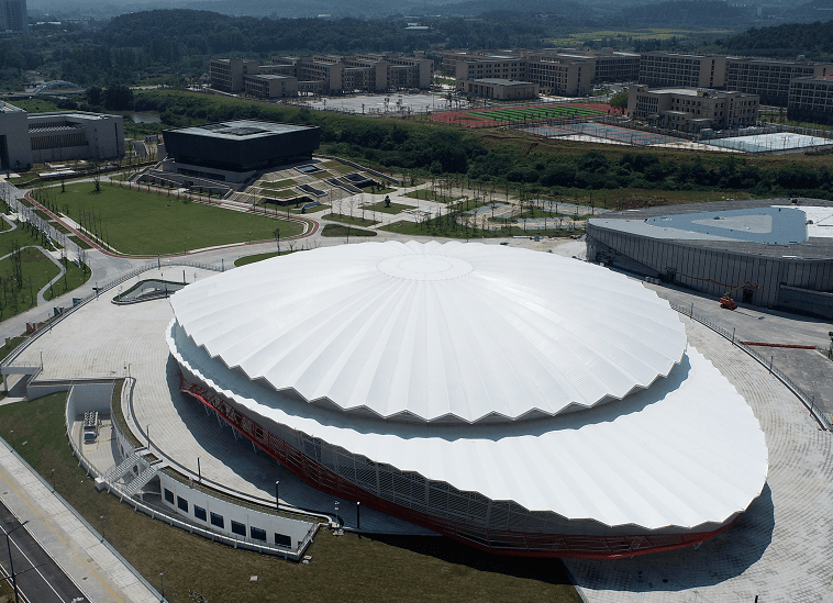 俯瞰!京山国际网球赛事中心,顺利竣工,新功能令人称赞