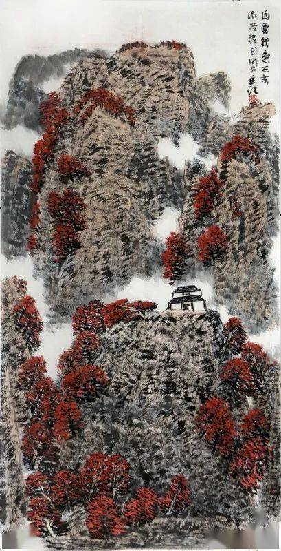 写象衔物我画境山川语赏读著名山水画家李明久先生画作西部成功书画家