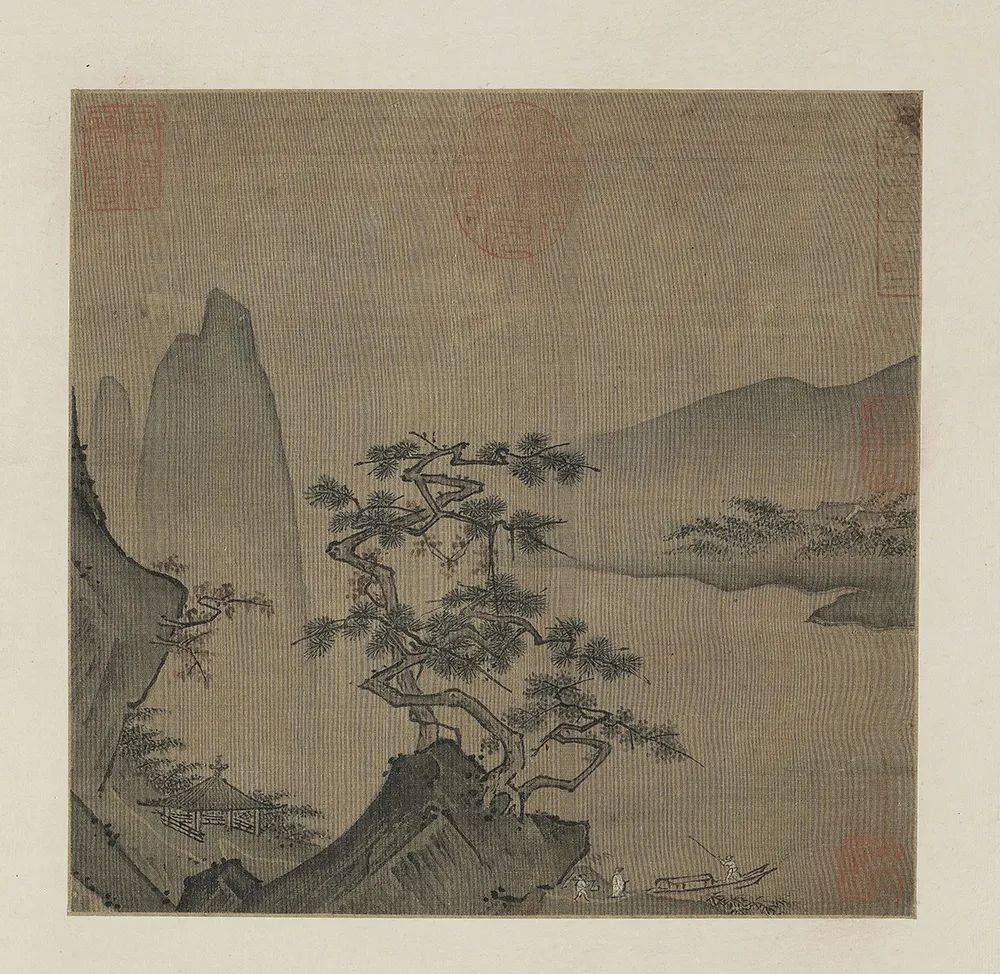 《秋江待渡图》美国弗利尔美术馆藏南宋朝廷的春和景明终于在李唐有生
