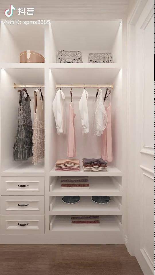 满足妻子的少女梦07将10平米杂物间打造专属她的衣帽间装修设计dou