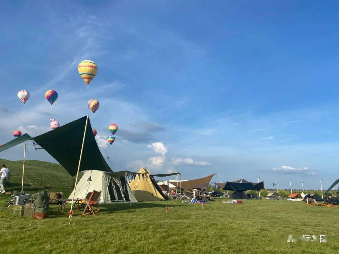 露营美景热气球长春新晋游玩好去处来喽人少景美走起