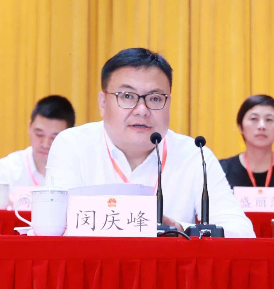 镇党委书记闵庆峰主持第二次全体会议并作讲话,他要