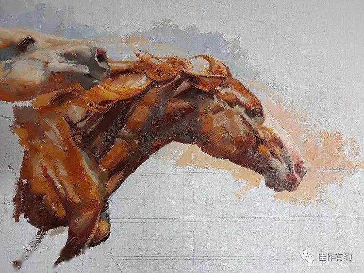 90后美女画家画马水平堪称一绝