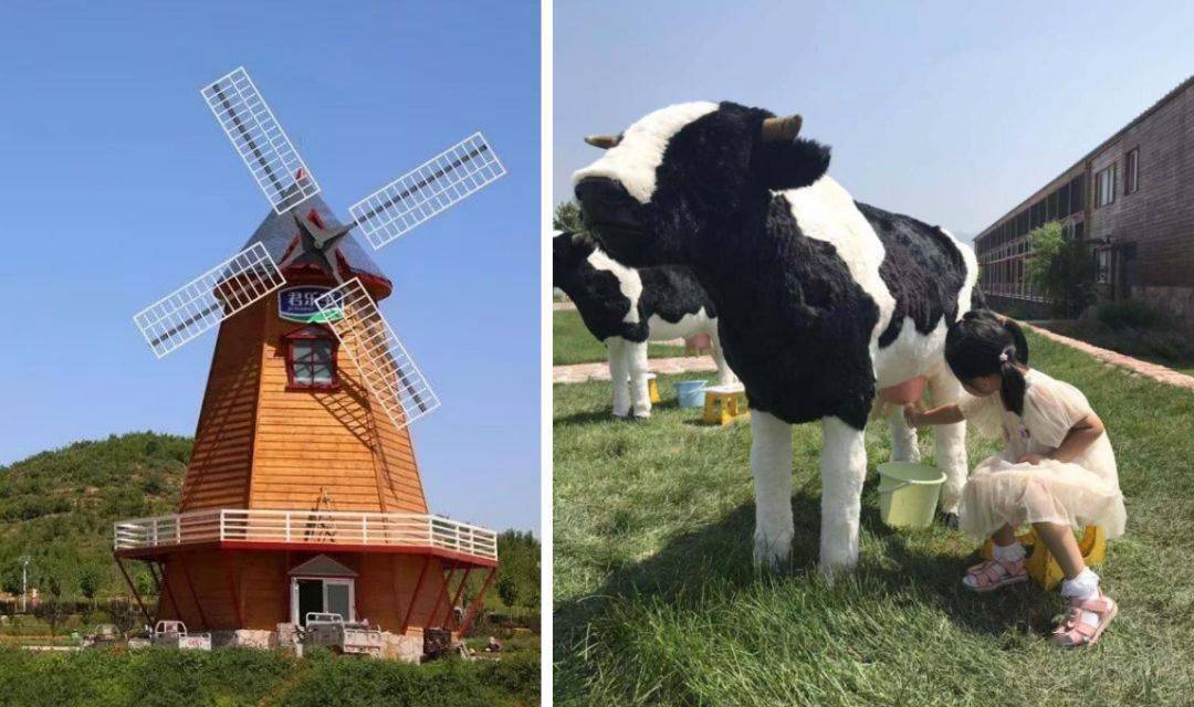 旅游秋日到君乐宝牧场小镇打卡庄里草原