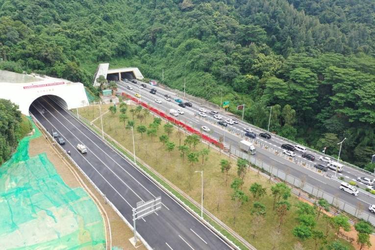 广州交投石门堂山隧道扩建工程将于16日通车