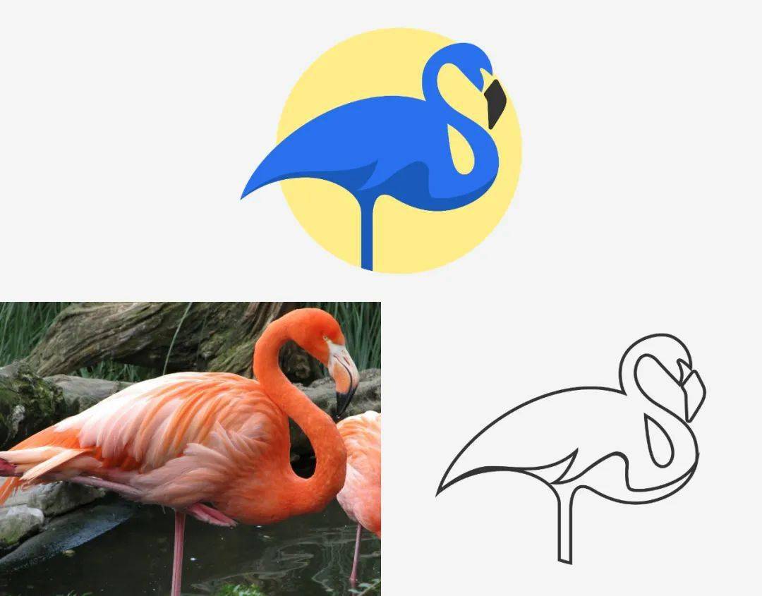 下面我们稍微加一点难度,来尝试一只正负形的兔子.