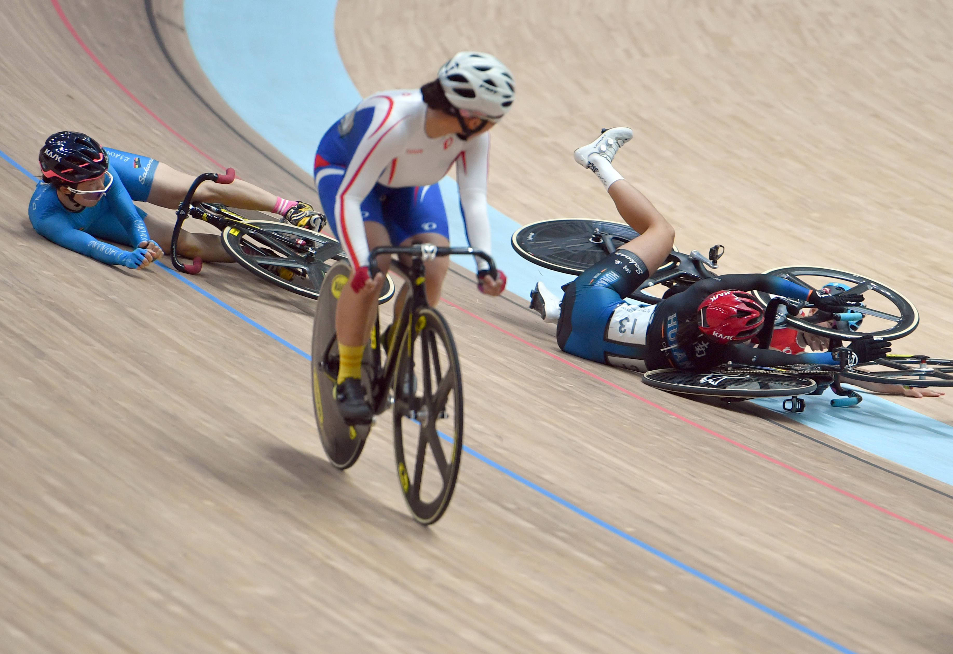 场地自行车女子全能赛赛况