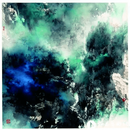早岁致力山水画创作,60至70年代,由浓厚写生气息变格为泼墨大写意山水