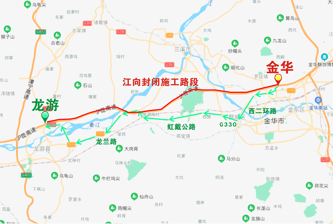 東陽周邊這條高速部分路段有重要施工要封閉,請駕駛員合理繞行!