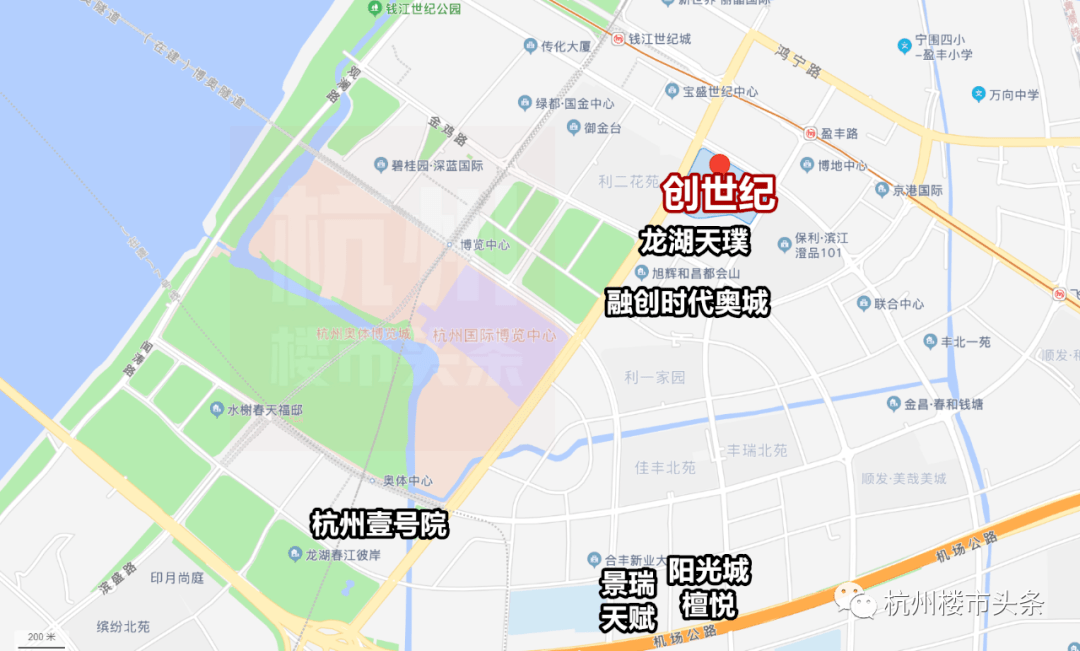 该项目与龙湖天璞,融创时代奥城并称"奥体三兄弟".