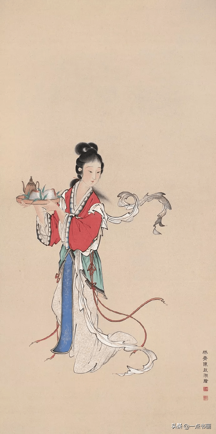 陈启湖:(1912-1999年)又名陈林斋,1929年入湖社画会,精于工笔人物