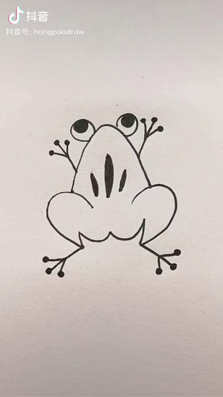 青蛙画画简单图片