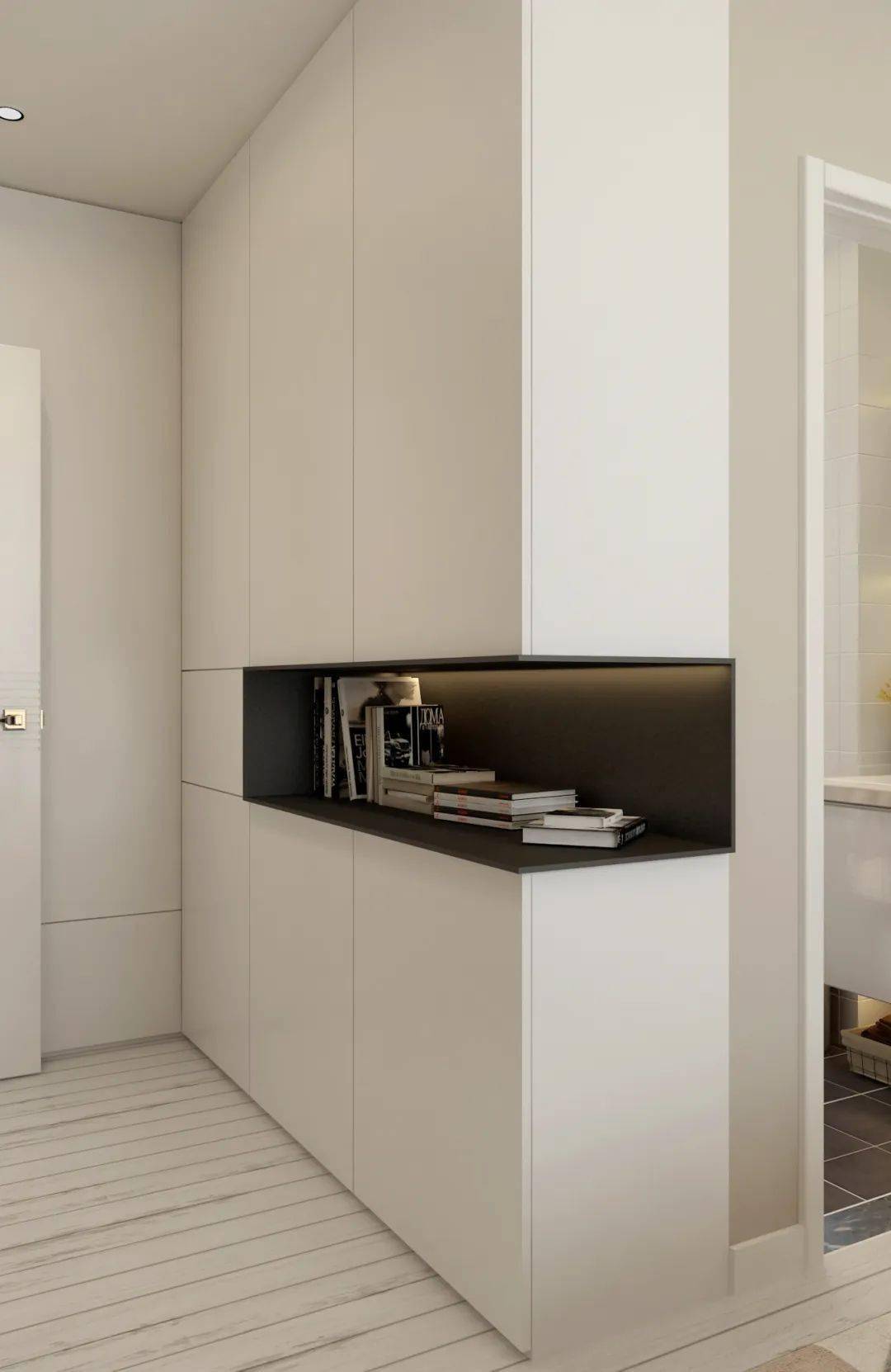 "→ 点选"设为星标最后再介绍一种嵌入到柜门的拉手设计,这种需要在